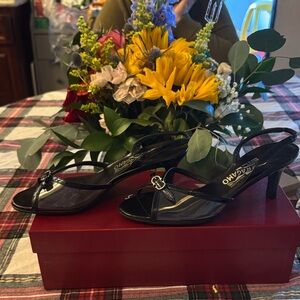 🖤 Salvatore Ferragamo Slingback Heels | Made in Italy 🖤